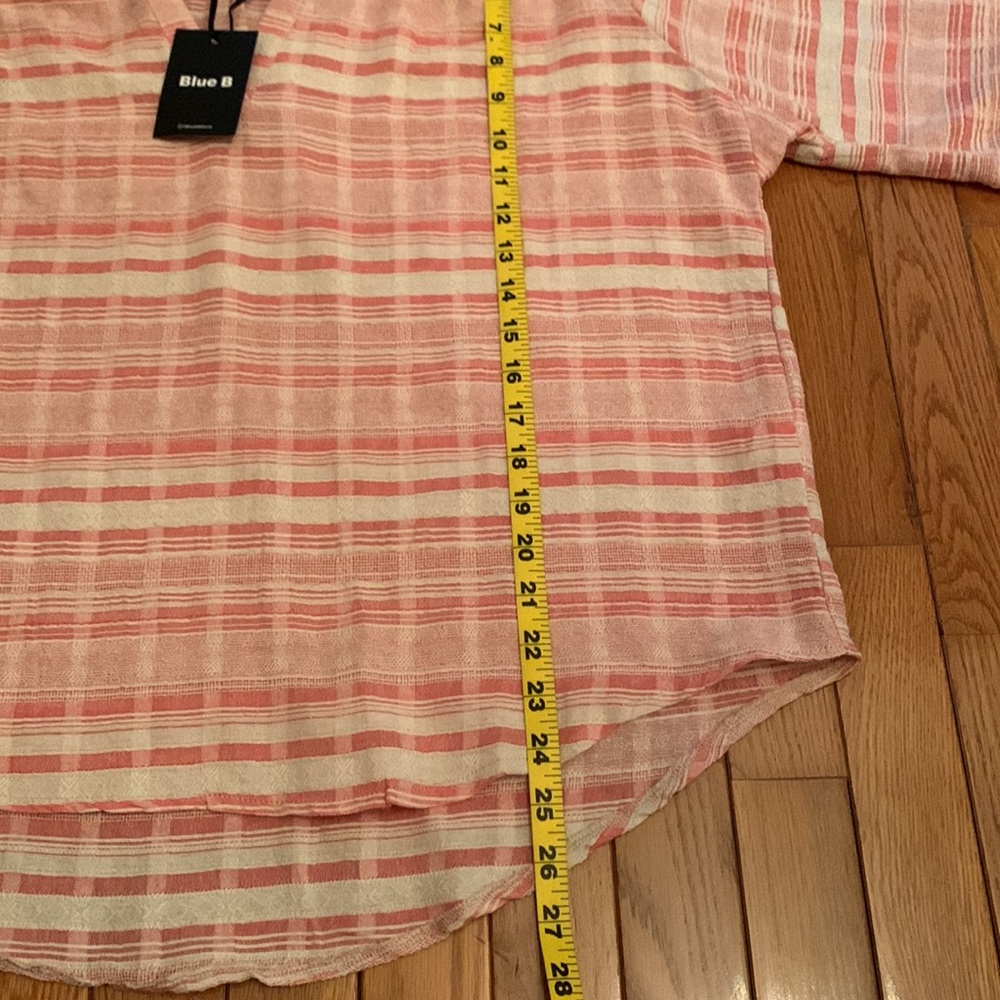 Blue B Peasant Top (Cream & Coral) - Picture 8 of 9